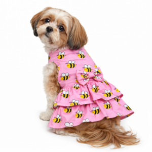 Dostify Bumble Bee Summer Dress For Pets - Pink